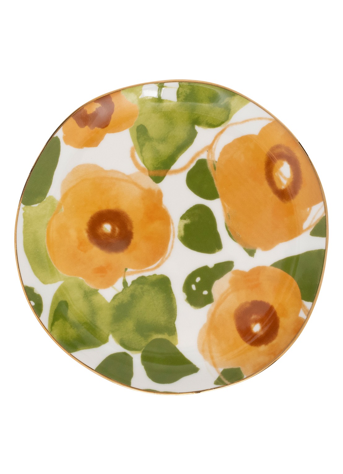 Urban Nature Culture Good Morning ontbijtbord 17 cm - voorkant 2 oranje