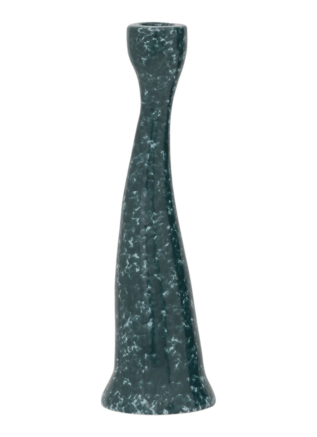 Urban Nature Culture Grace kandelaar 24,5 cm - voorkant 2 groen