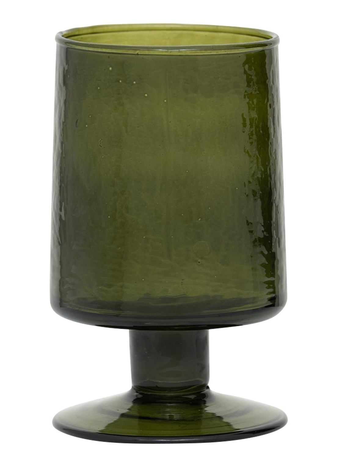Urban Nature Culture Hammered wijnglas - voorkant 4 groen
