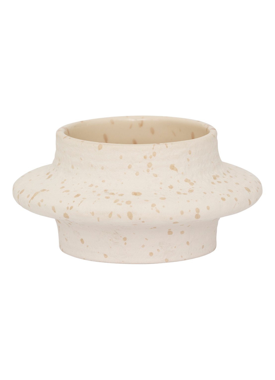 Urban Nature Culture Hea waxinelichthouder 8 cm - voorkant 5 gebroken wit