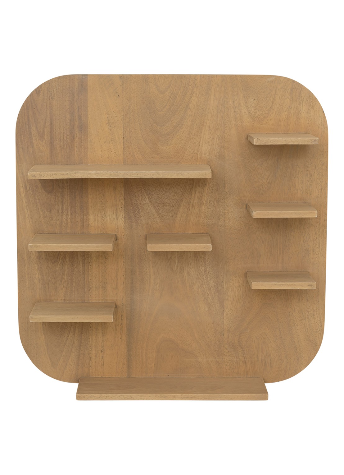Urban Nature Culture Isao wandplank van mango hout 50 x 50 cm - detail lichtbruin