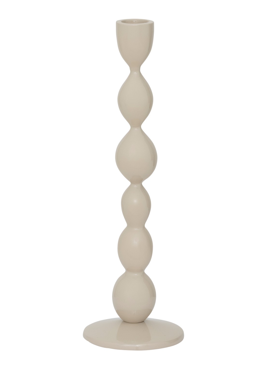 Urban Nature Culture Juna kandelaar 27 cm - voorkant 2 khaki