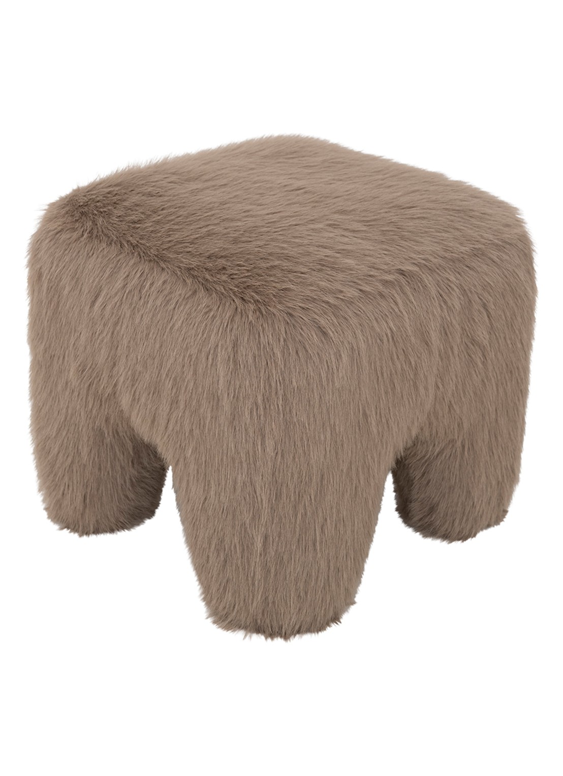Urban Nature Culture Kira poef - achterkant taupe