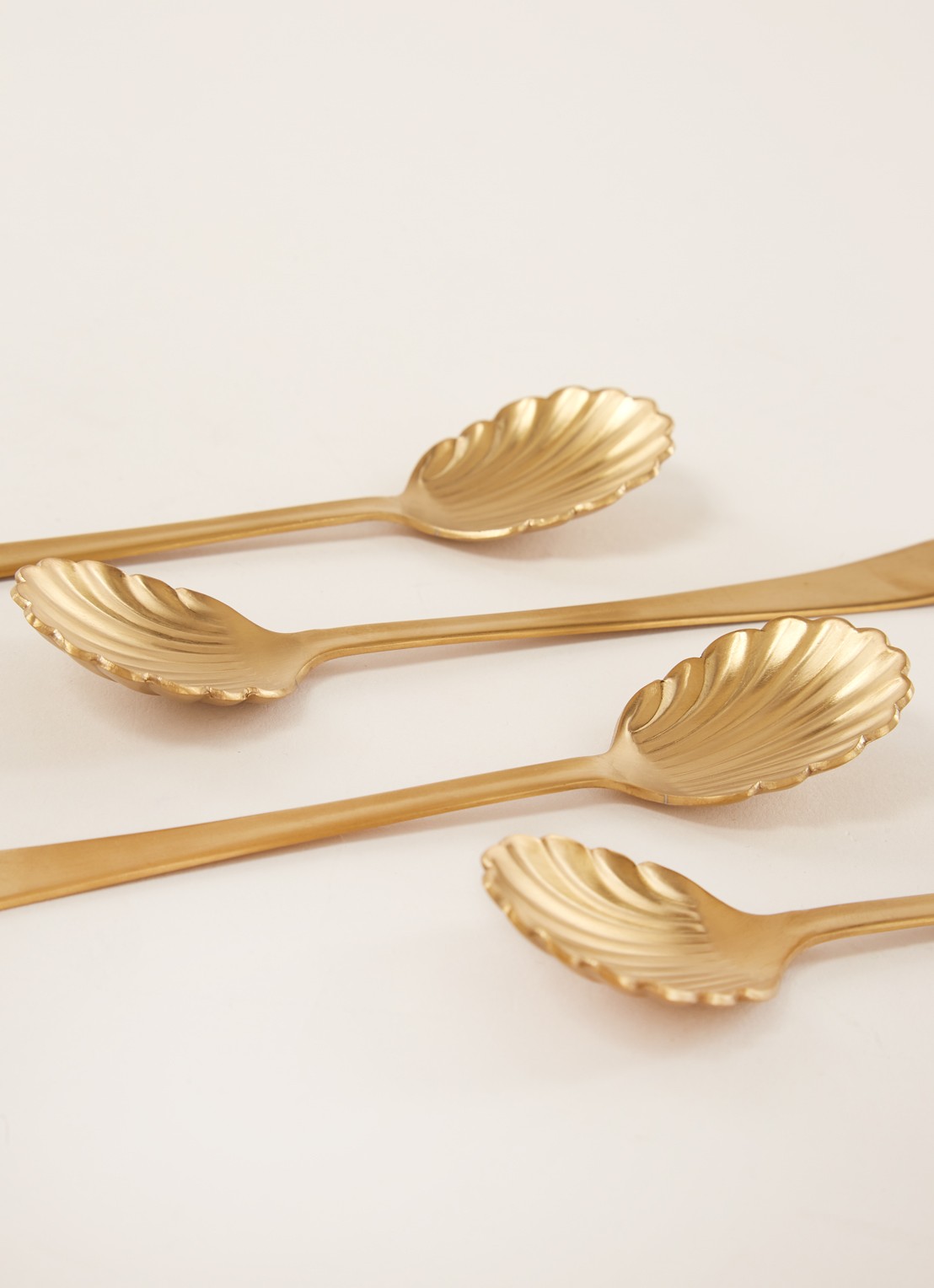 Urban Nature Culture Koffielepel in set van 4 - detail 2 goud