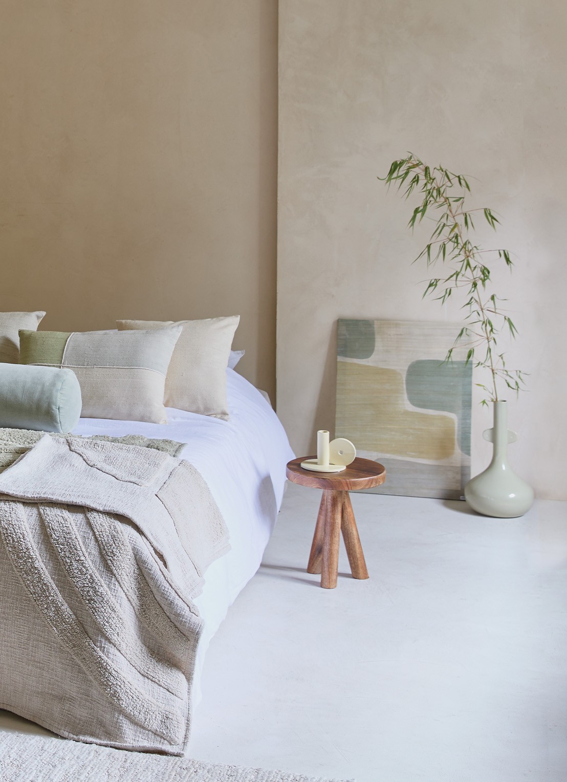 Urban Nature Culture Labyrinth B wanddecoratie - voorkant 3 beige