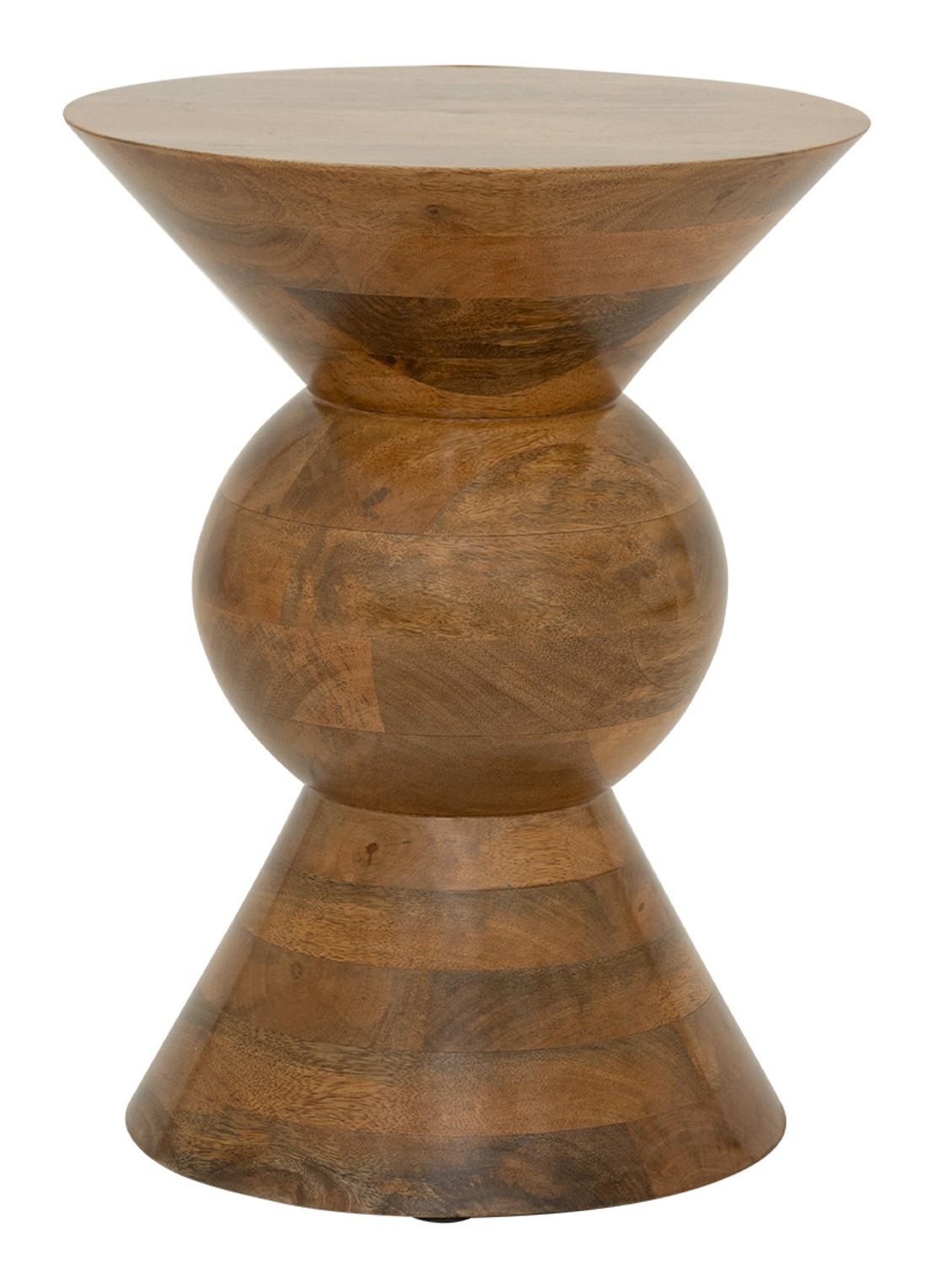 Urban Nature Culture Lustro bijzettafel 40 cm - achterkant roestbruin