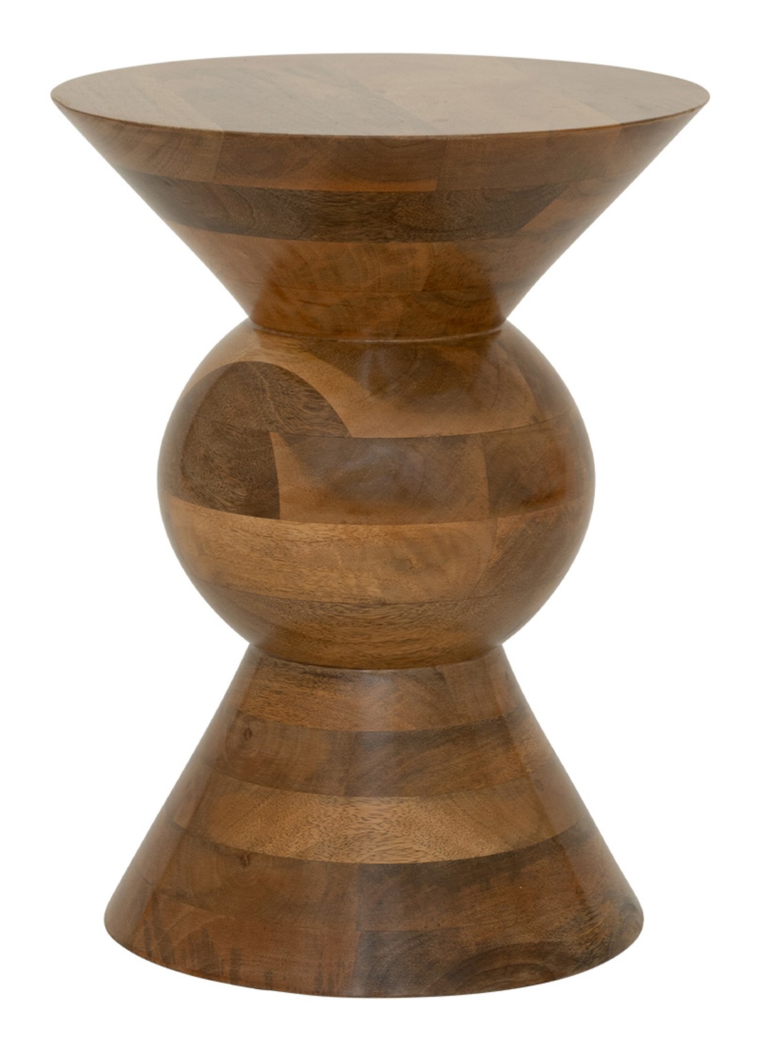 Urban Nature Culture Lustro bijzettafel 40 cm - voorkant 2 roestbruin
