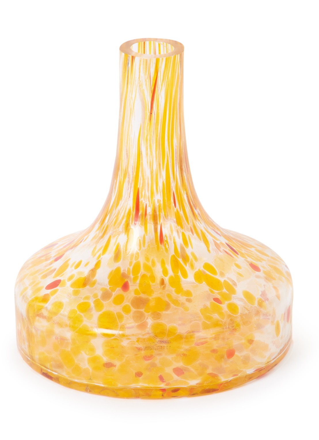 Urban Nature Culture Maljakko vaas van glas 21 cm - voorkant abrikoos
