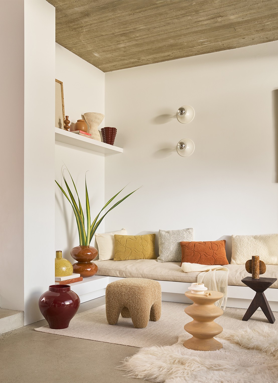 Urban Nature Culture Nanami sierkussen 40 x 60 cm - voorkant 2 beige