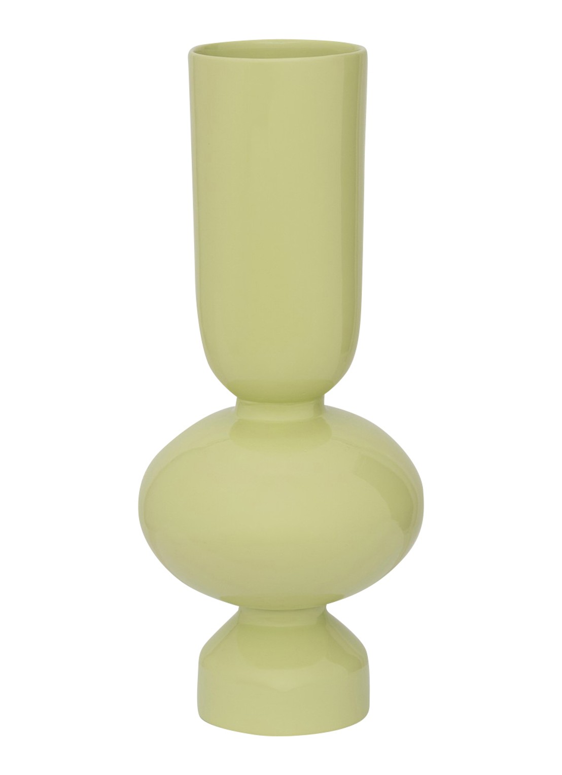 Urban Nature Culture Nika vaas 35 cm - voorkant roodbruin