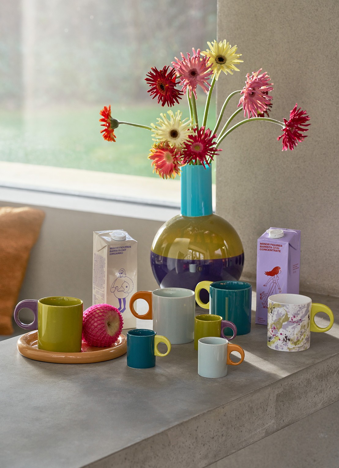 Urban Nature Culture Nissa mok 43 cl - voorkant 2 blauwgrijs