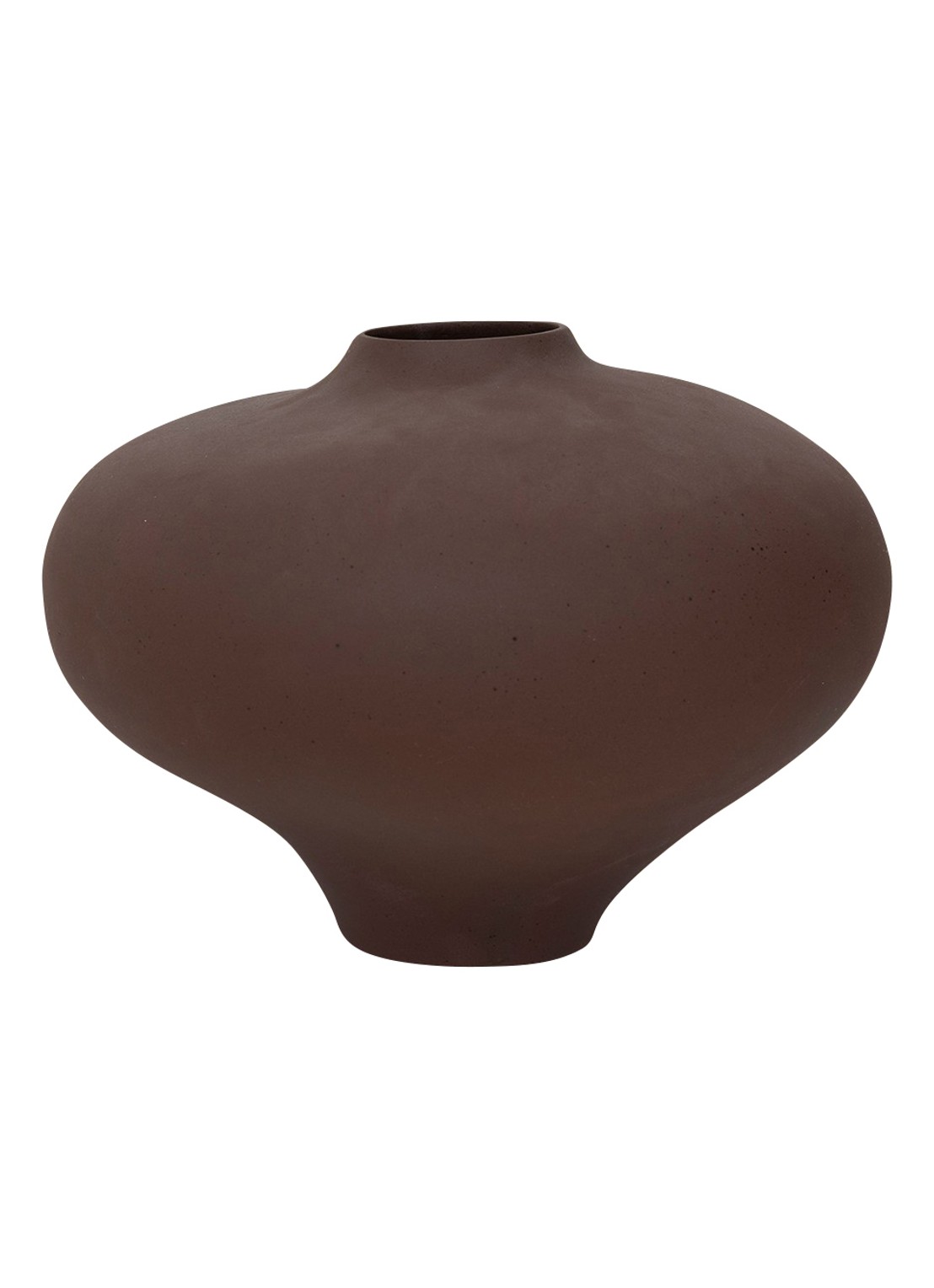 Urban Nature Culture Nomsa vaas 28 cm - voorkant 3 antraciet