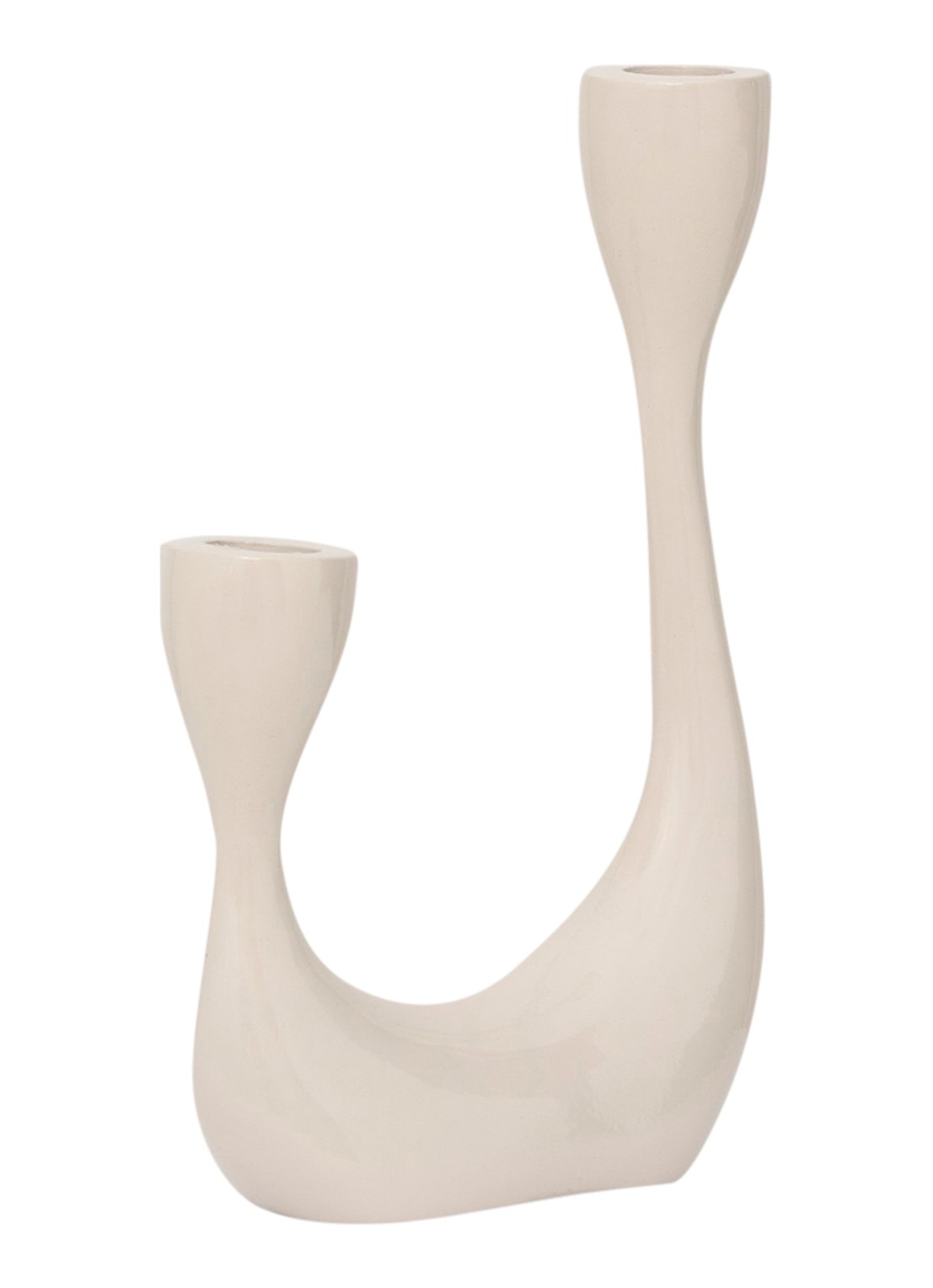 Urban Nature Culture Palesa kandelaar 21,5 cm - detail 3 beige