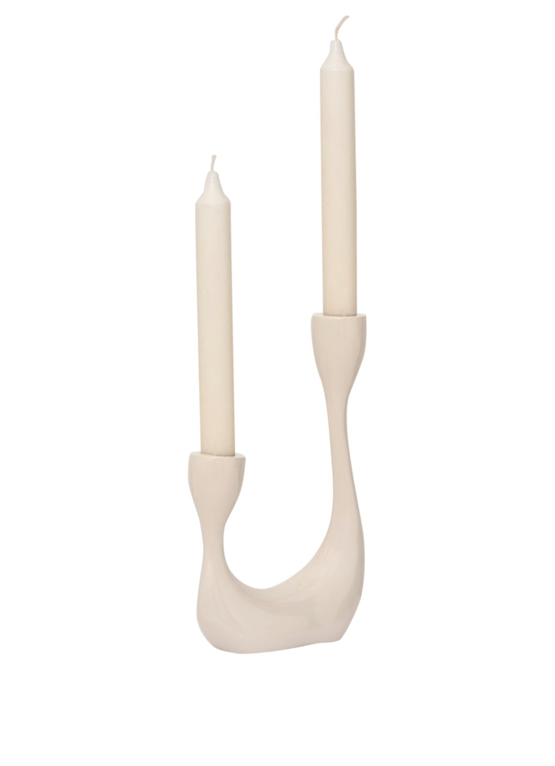 Urban Nature Culture Palesa kandelaar 21,5 cm - detail 4 beige