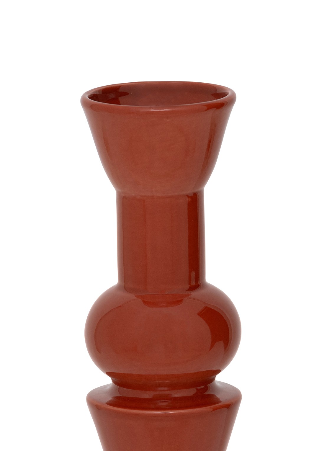 Urban Nature Culture Poul vaas 31 cm - achterkant 4 steenrood