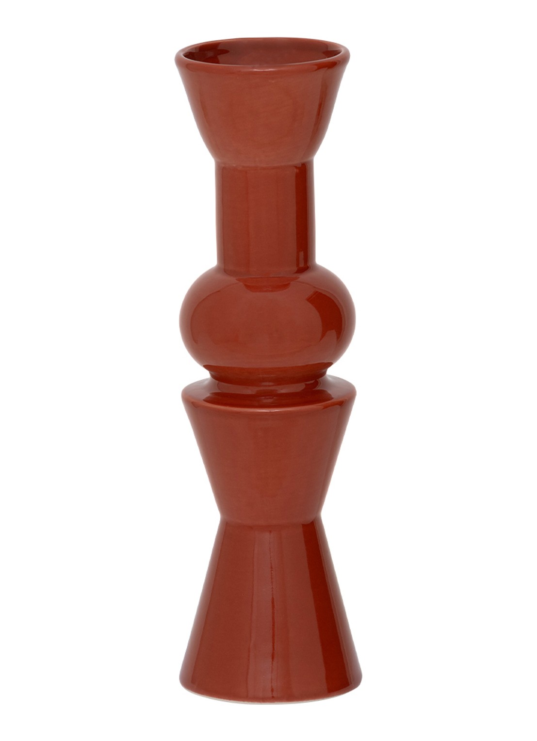 Urban Nature Culture Poul vaas 31 cm - voorkant 2 steenrood