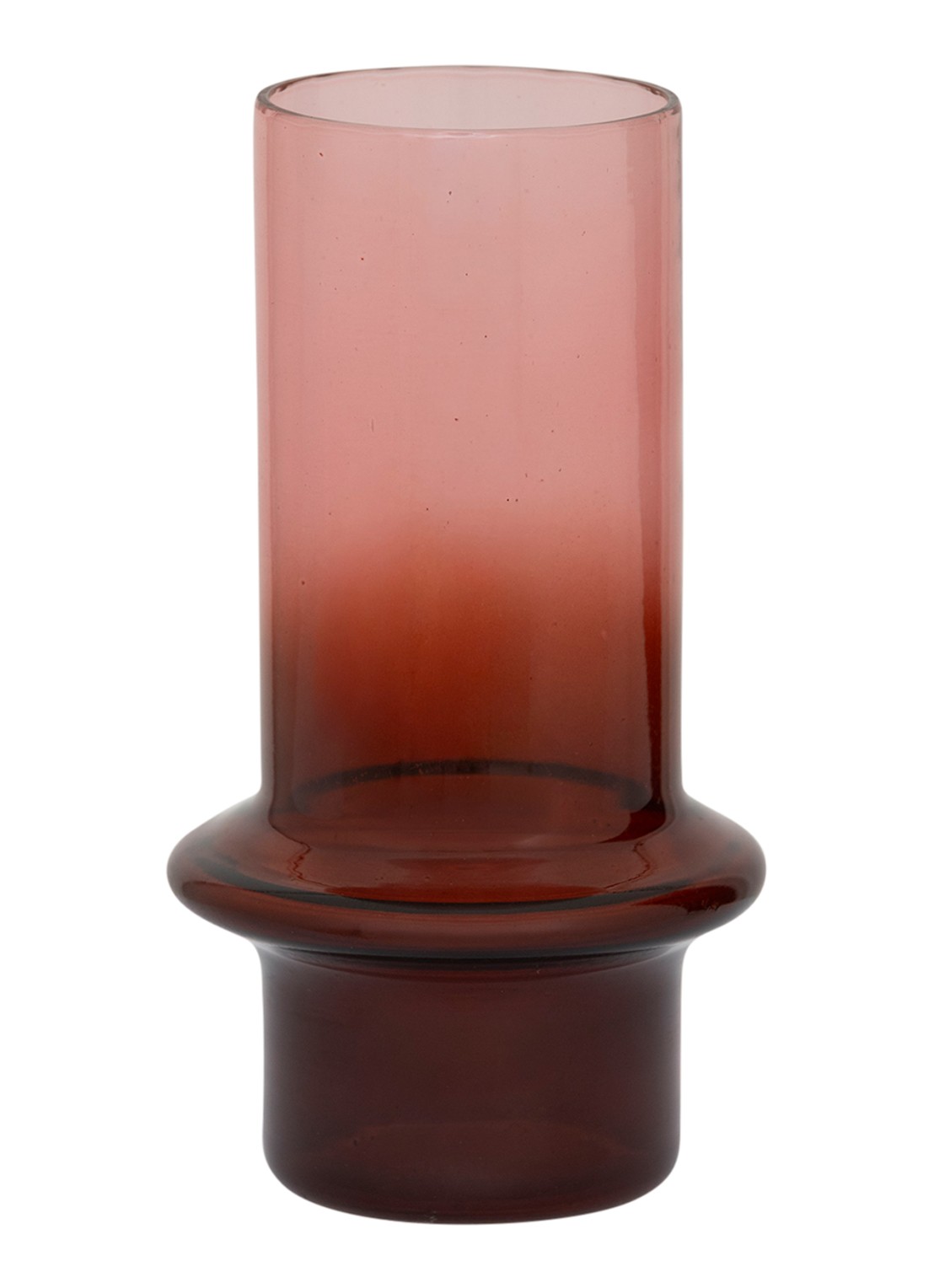 Urban Nature Culture Rayo vaas 17 cm - voorkant donkerrood