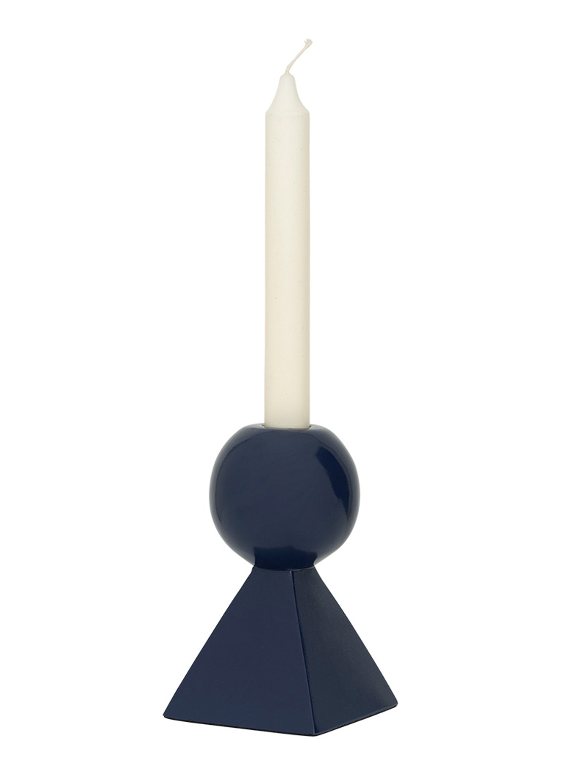 Urban Nature Culture Rett kandelaar 15 cm - detail 4 blauw