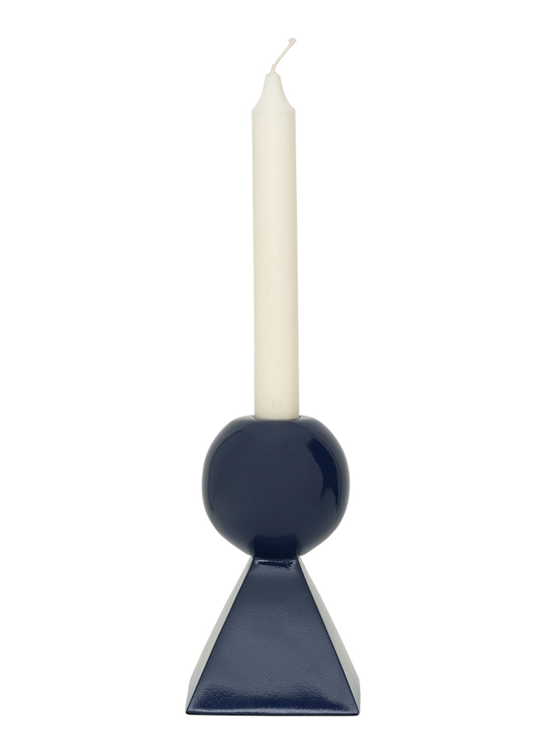 Urban Nature Culture Rett kandelaar 15 cm - detail 5 blauw