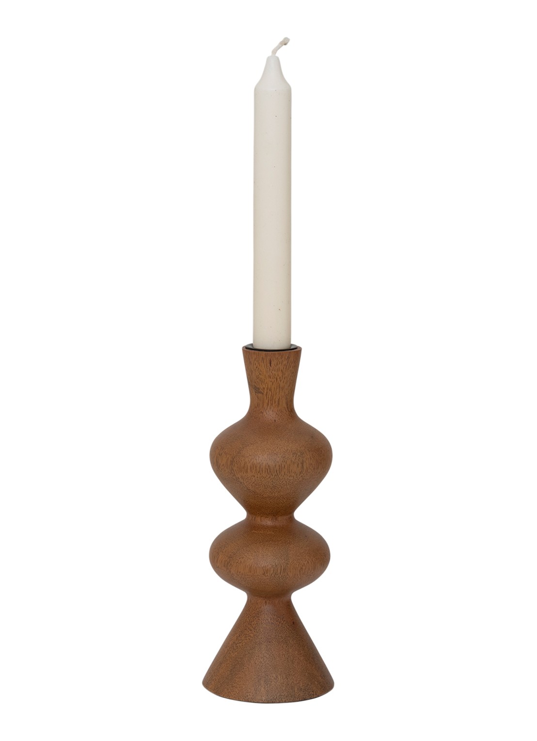 Urban Nature Culture Rosha kandelaar 22 cm - achterkant 4 bruin