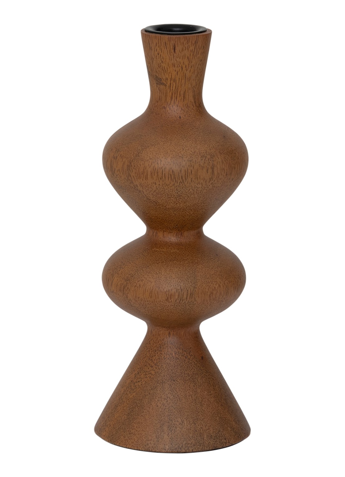 Urban Nature Culture Rosha kandelaar 22 cm - voorkant 2 bruin