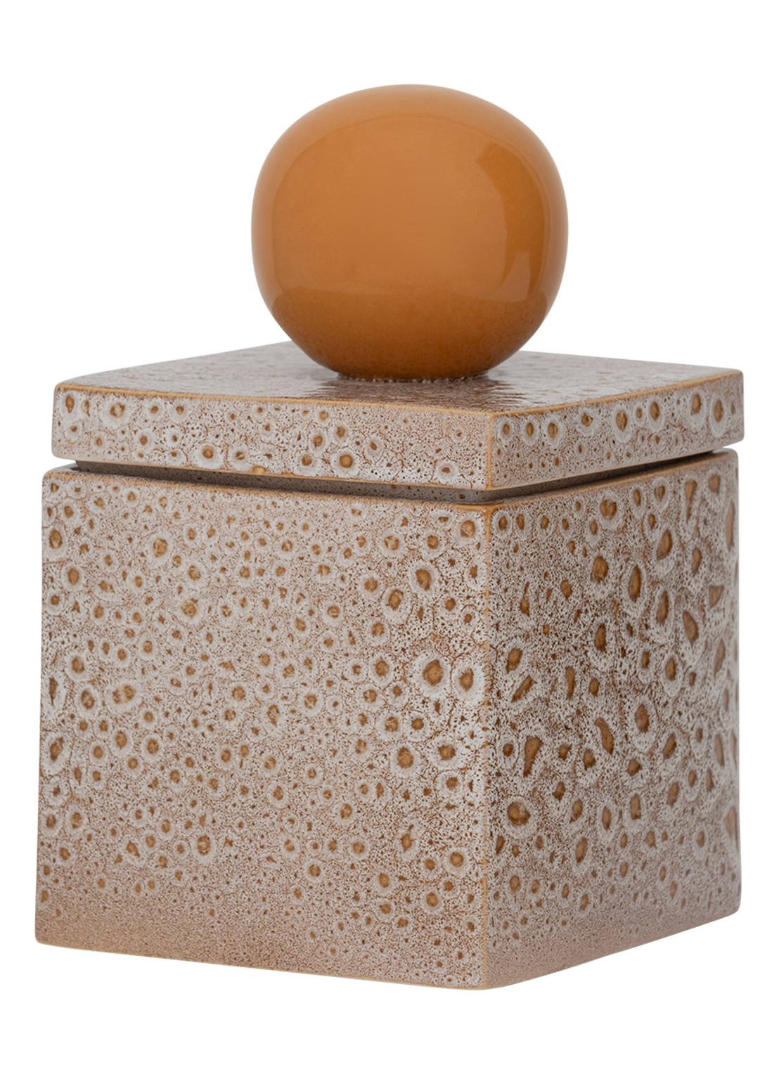Urban Nature Culture Runa opbergpot 14 cm - achterkant oranje