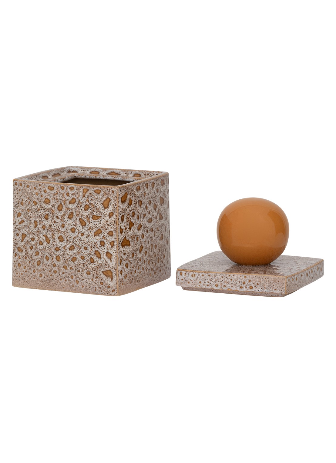 Urban Nature Culture Runa opbergpot 14 cm - detail 5 oranje