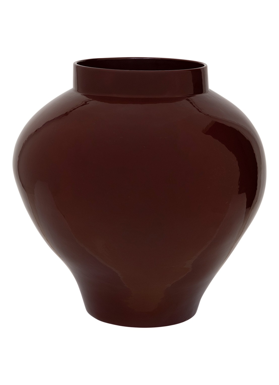 Urban Nature Culture Saya bloempot 37 cm - voorkant 2 donkerbruin