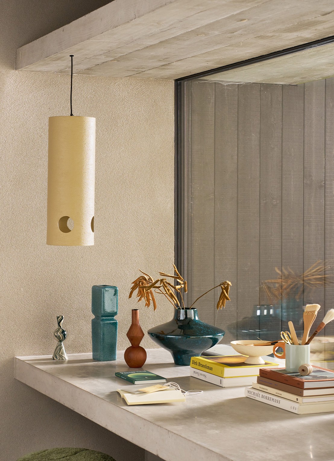 Urban Nature Culture Shania hanglamp Ø20 cm - voorkant 3 beige