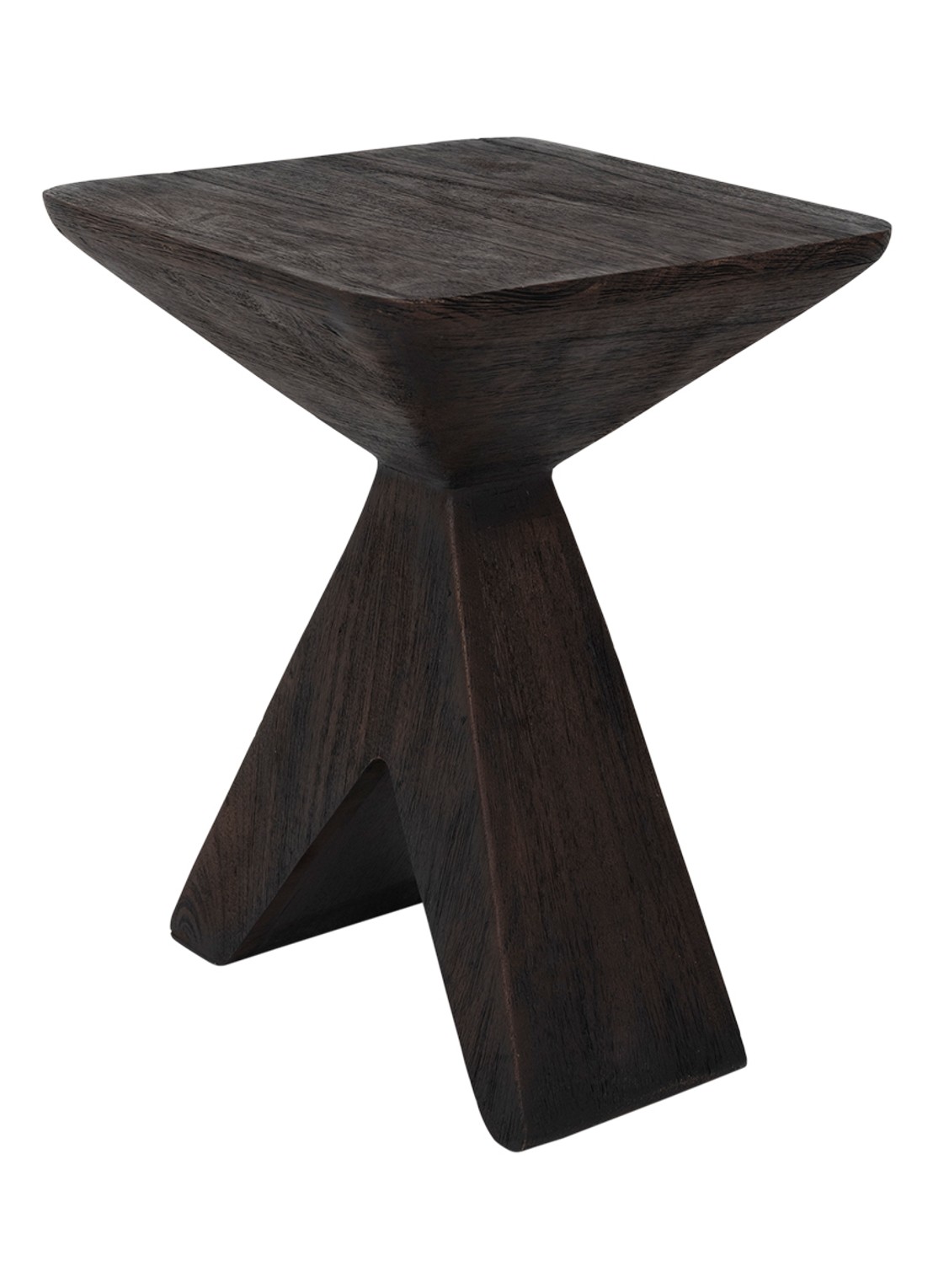Urban Nature Culture Sion bijzettafel 30 x 30 x 41 cm - achterkant 4 donkerbruin