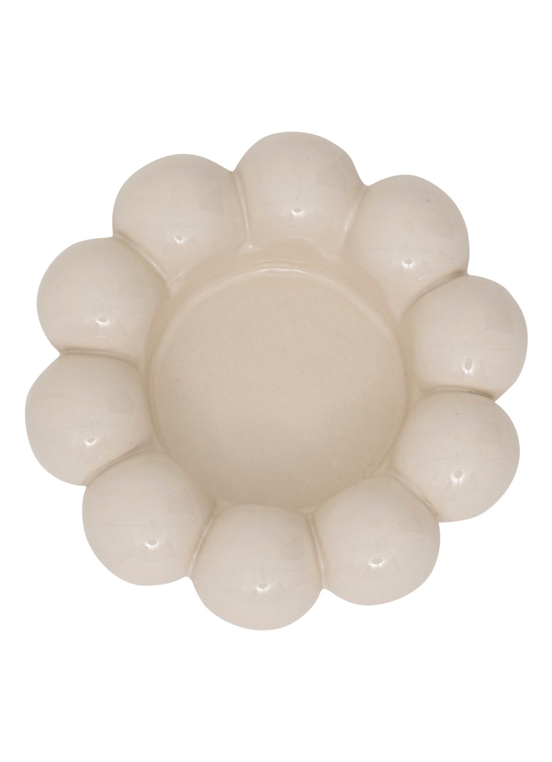 Urban Nature Culture Talon waxinelichthouder 3 cm - voorkant 5 beige