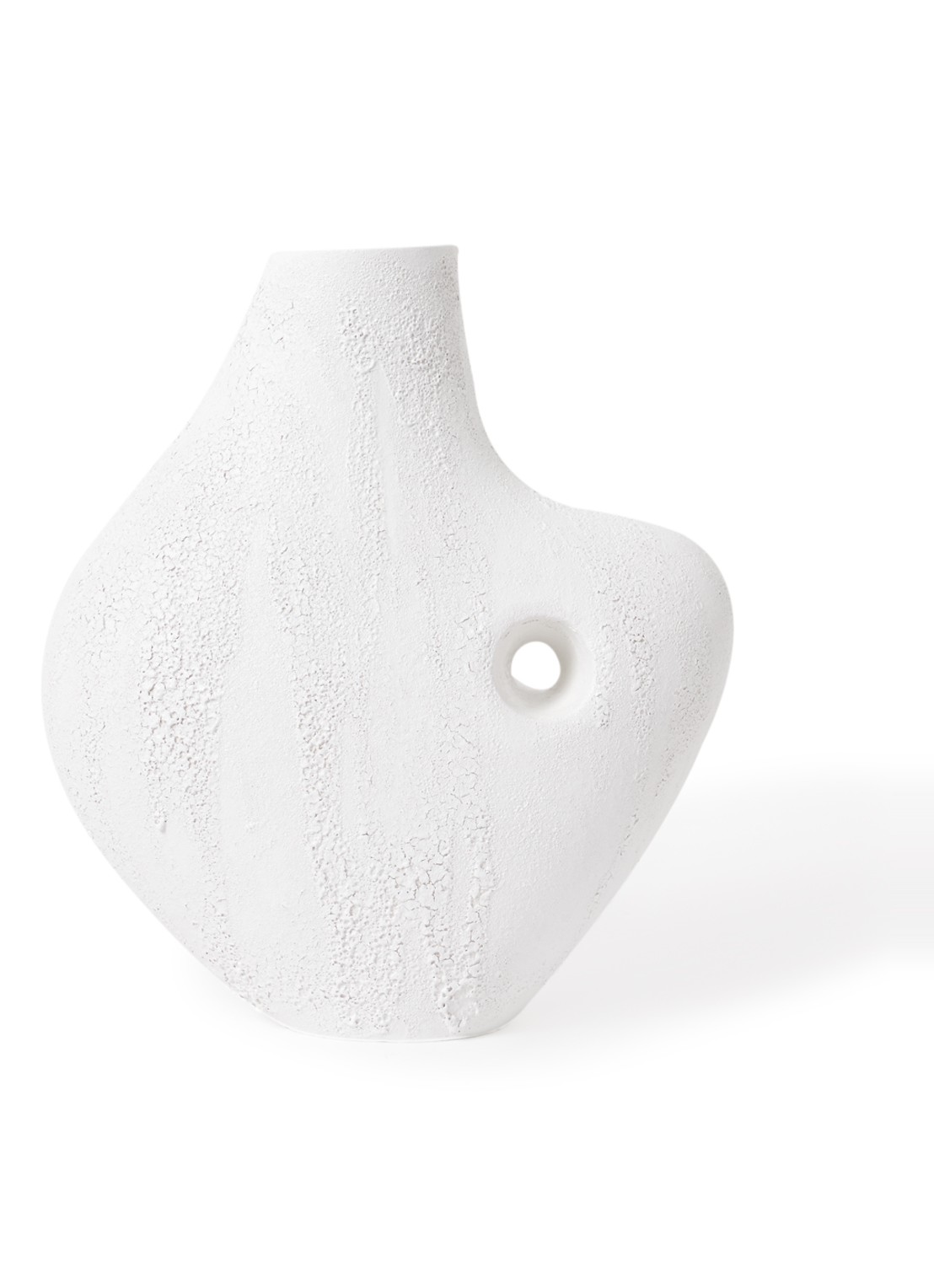 Urban Nature Culture Talvi vaas van keramiek 42 cm - voorkant wit