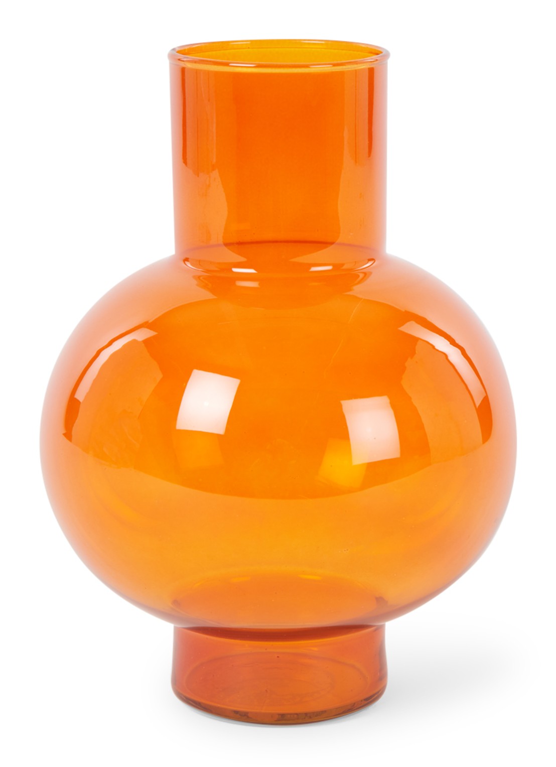 Urban Nature Culture Tummy A vaas 24 cm - voorkant oranje