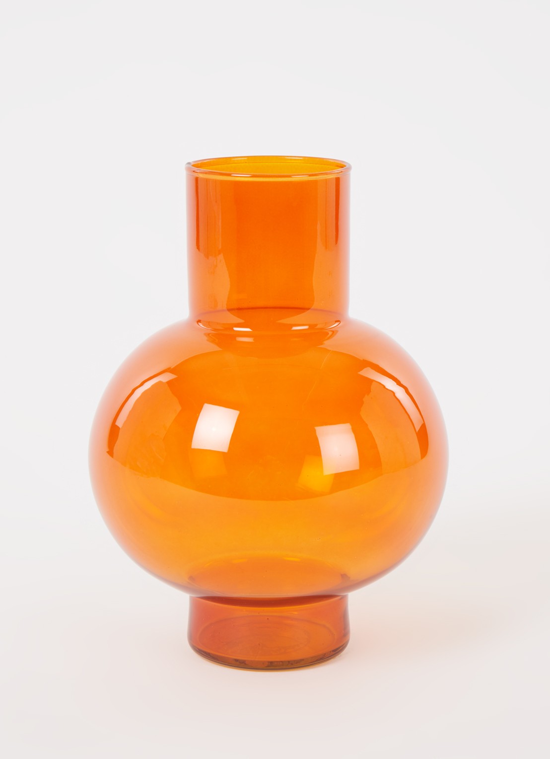 Urban Nature Culture Tummy A vaas 24 cm - voorkant 2 oranje