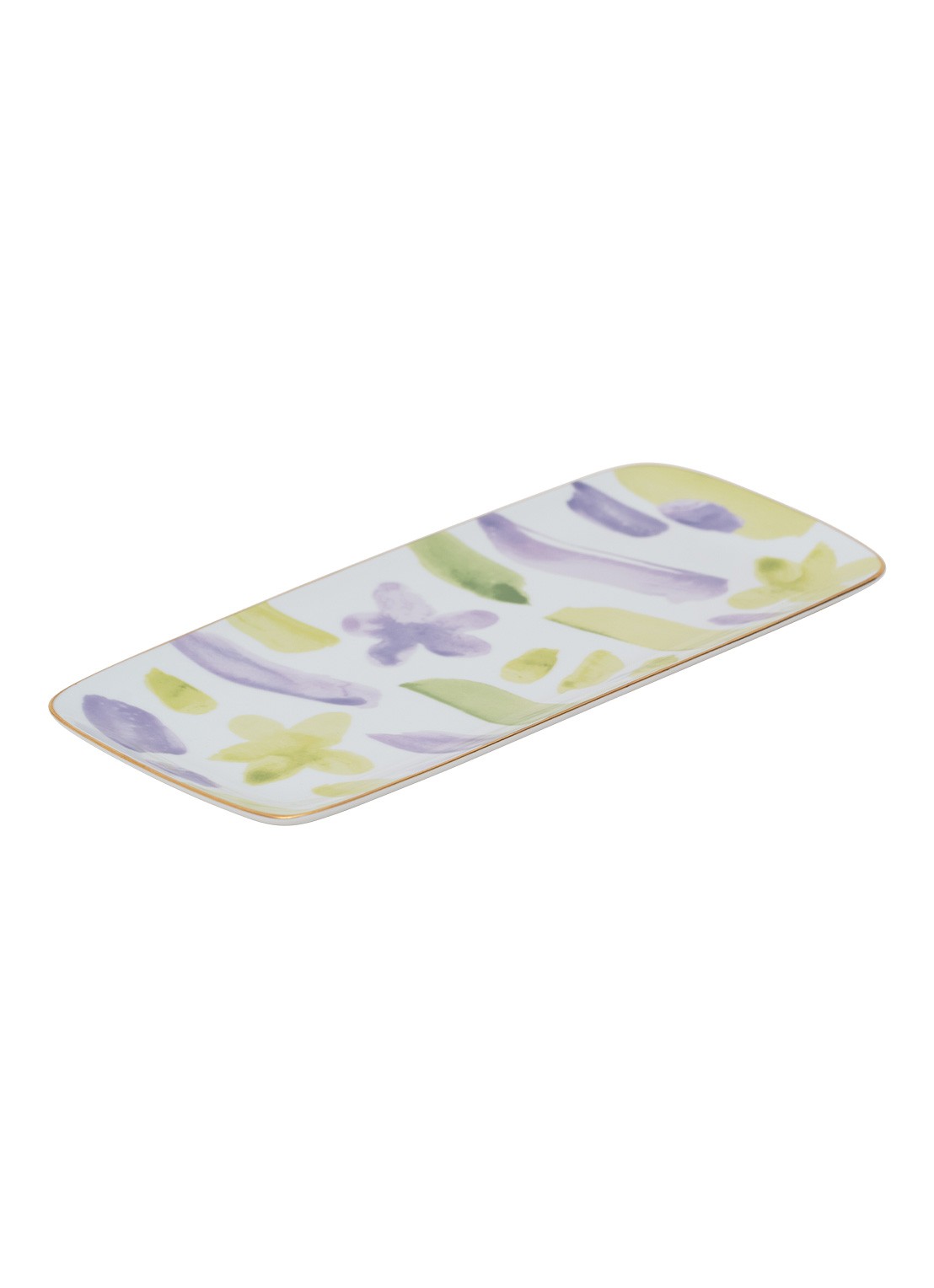 Urban Nature Culture Urban Nature Culture Good Morning cake plate Kusha - achterkant lichtgeel