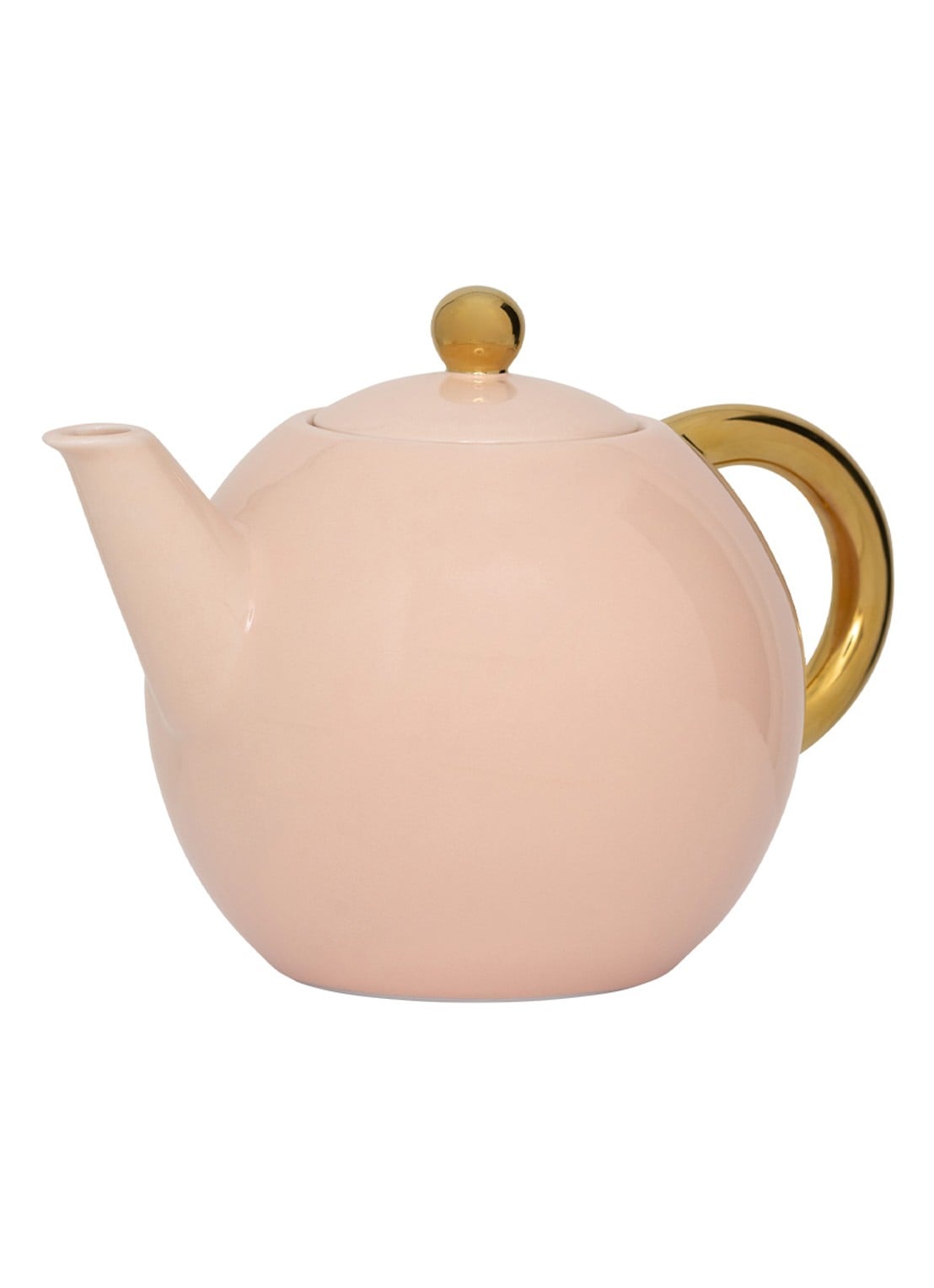 Urban Nature Culture Urban Nature Culture Good Morning tea pot old pink - achterkant zalmroze