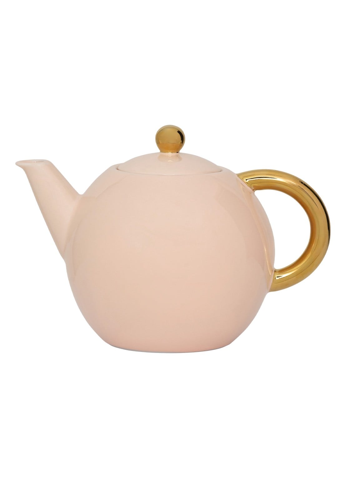 Urban Nature Culture Urban Nature Culture Good Morning tea pot old pink - voorkant 2 zalmroze