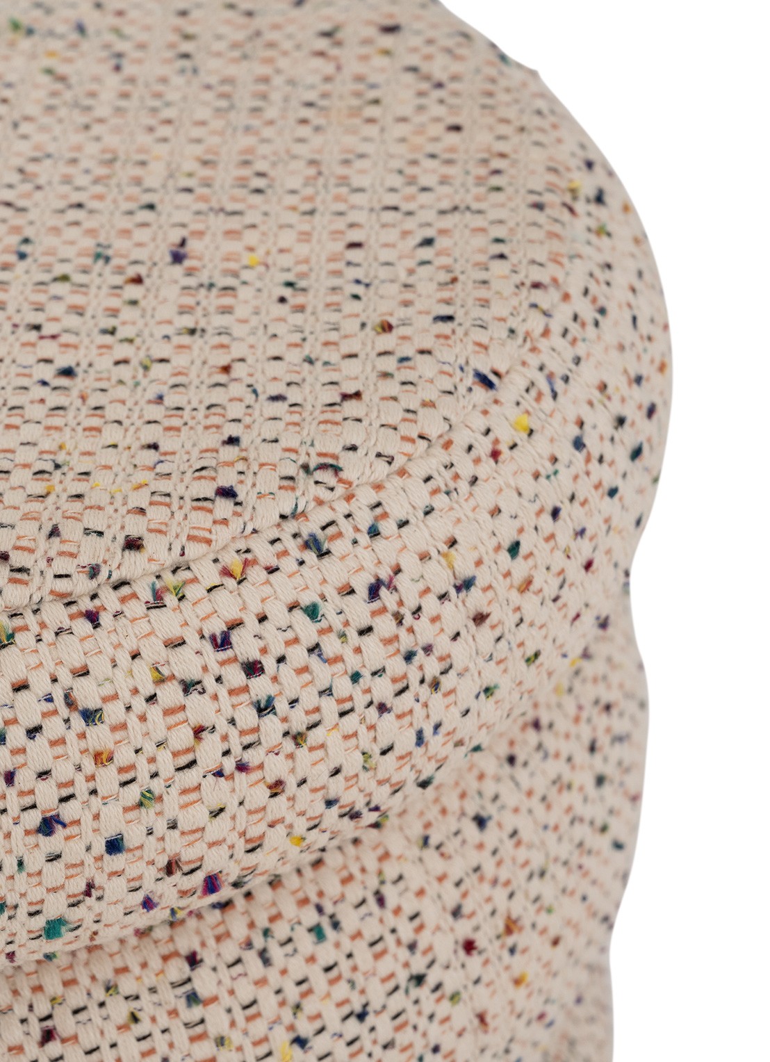 Urban Nature Culture Urban Nature Culture pouf Cinco, multicolor - achterkant gebroken wit