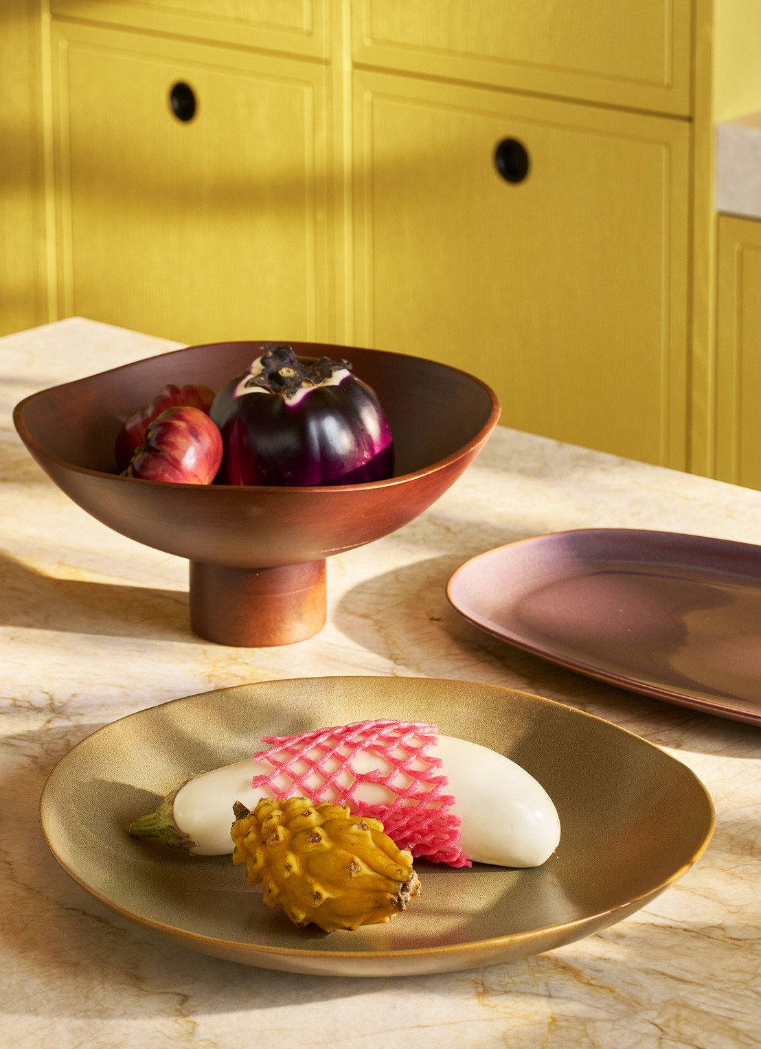 Urban Nature Culture Urban Nature Culture serving bowl Abre B - voorkant 3 donkerbruin