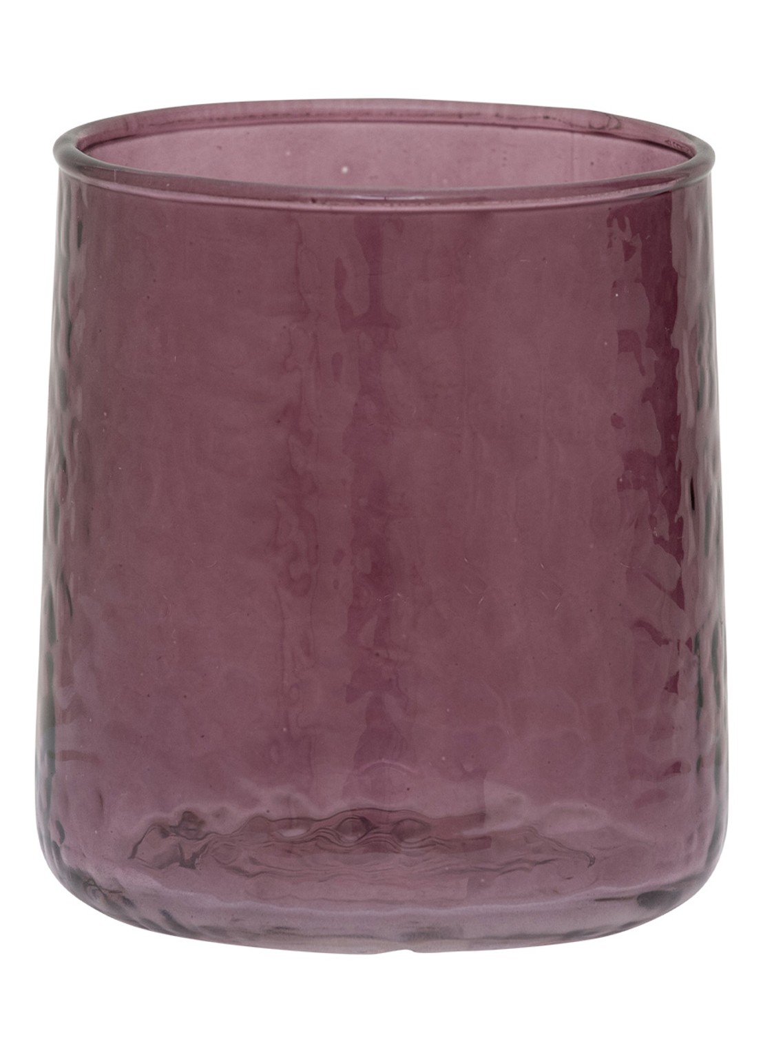 Urban Nature Culture Urban Nature Culture tumbler hammered transparent - voorkant bordeauxrood