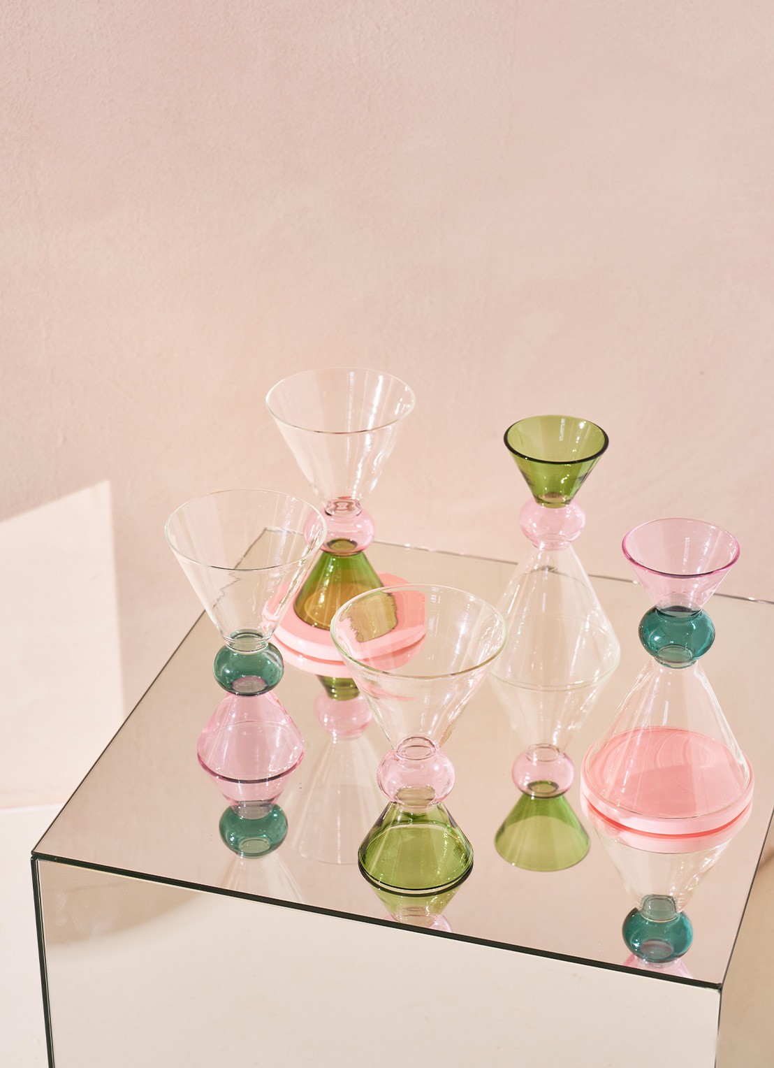 Urban Nature Culture Urban Nature Culture wine glass Ayo, pink - voorkant 2 undefined