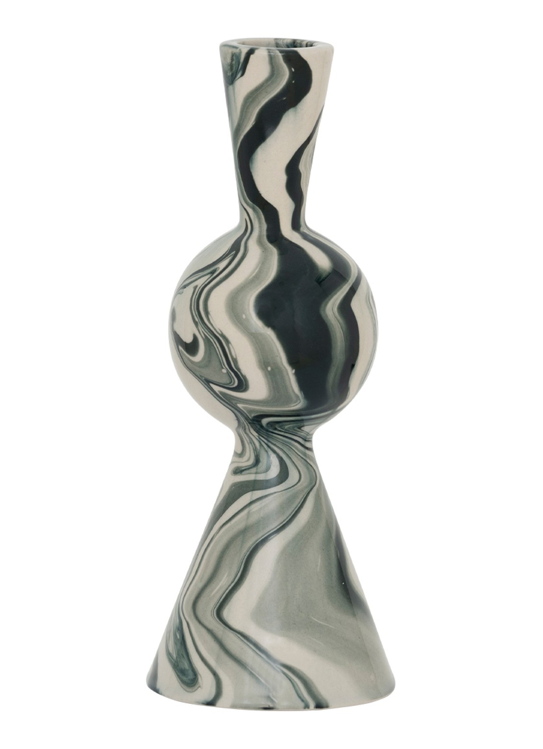 Urban Nature Culture Vendt kandelaar 20 cm - detail 3 donkerblauw