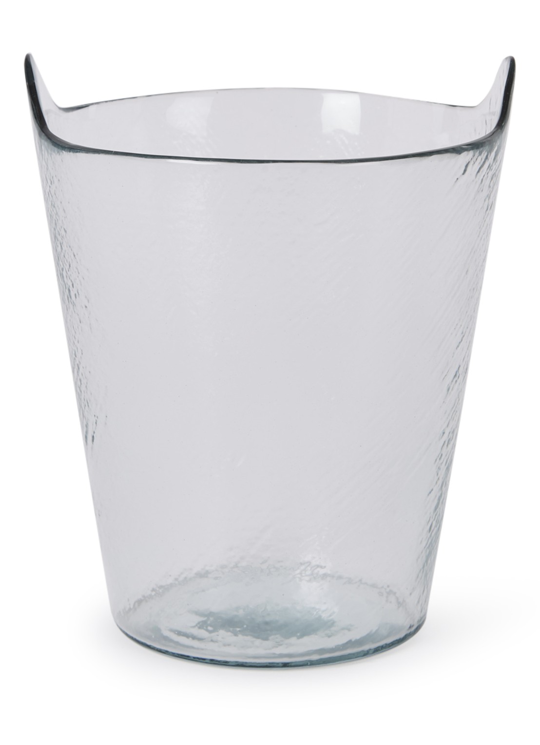 Urban Nature Culture Wijnkoeler van glas 24 cm - voorkant transparant