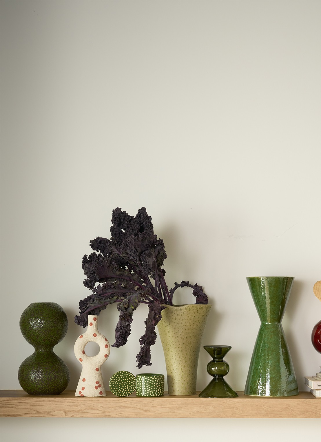 Urban Nature Culture Yuki vaas 38 cm - voorkant 2 bruin