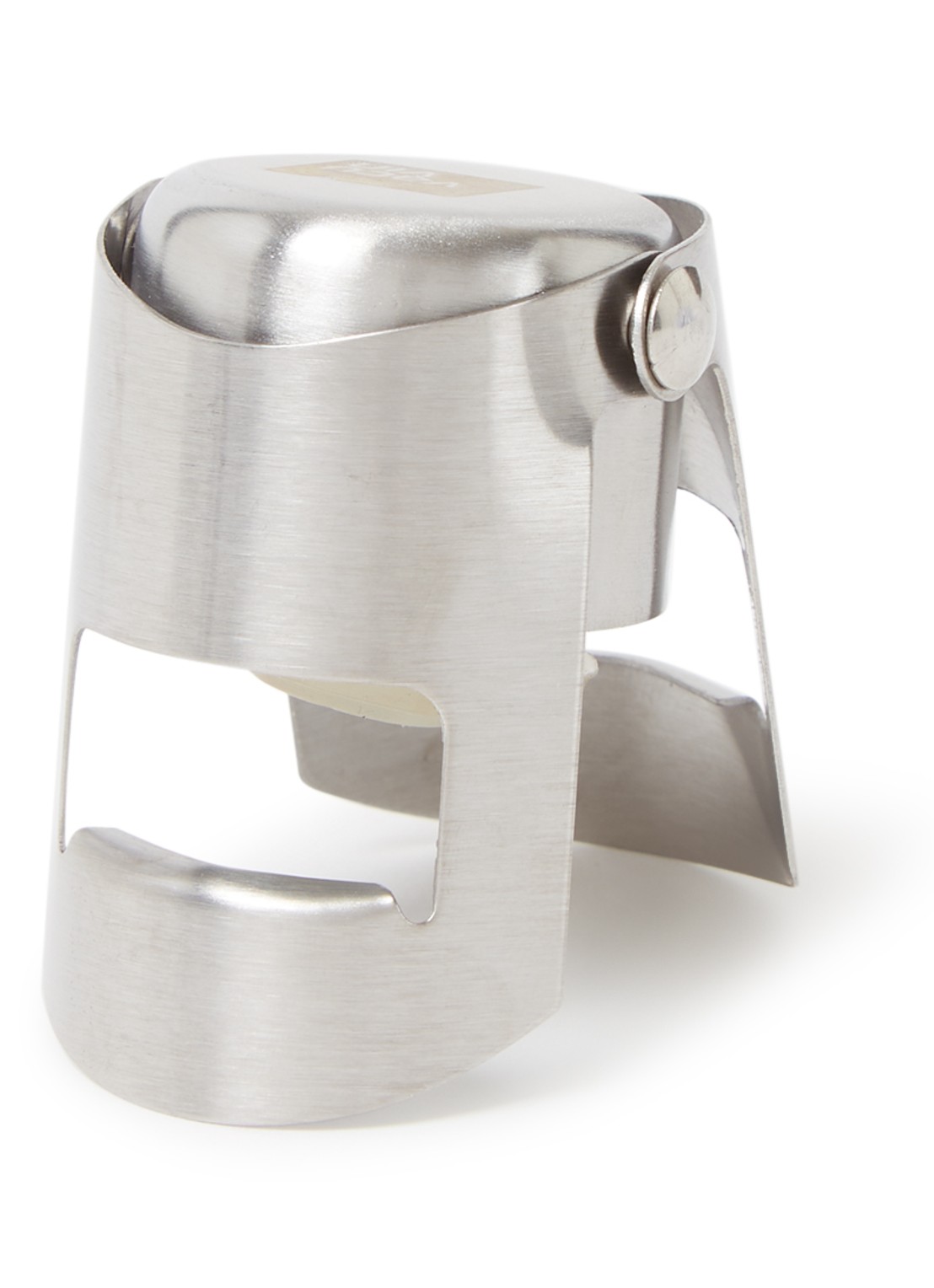 Vacu Vin Champagne stopper  - voorkant zilver