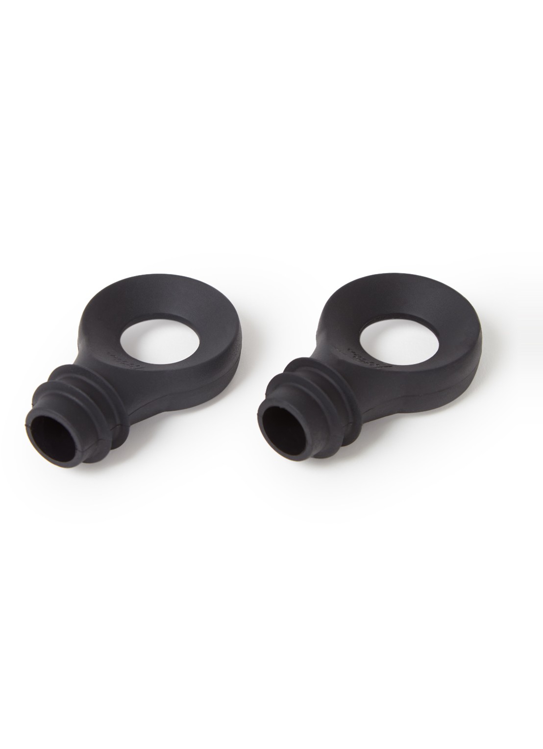 Vacu Vin Flessen stopper set van 2 - voorkant zwart
