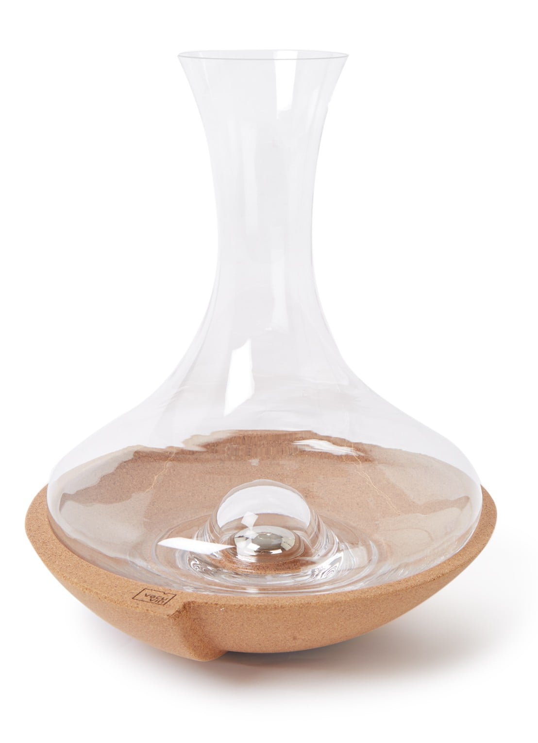 Vacu Vin Walsende decanteerkaraf 1 liter - voorkant transparant