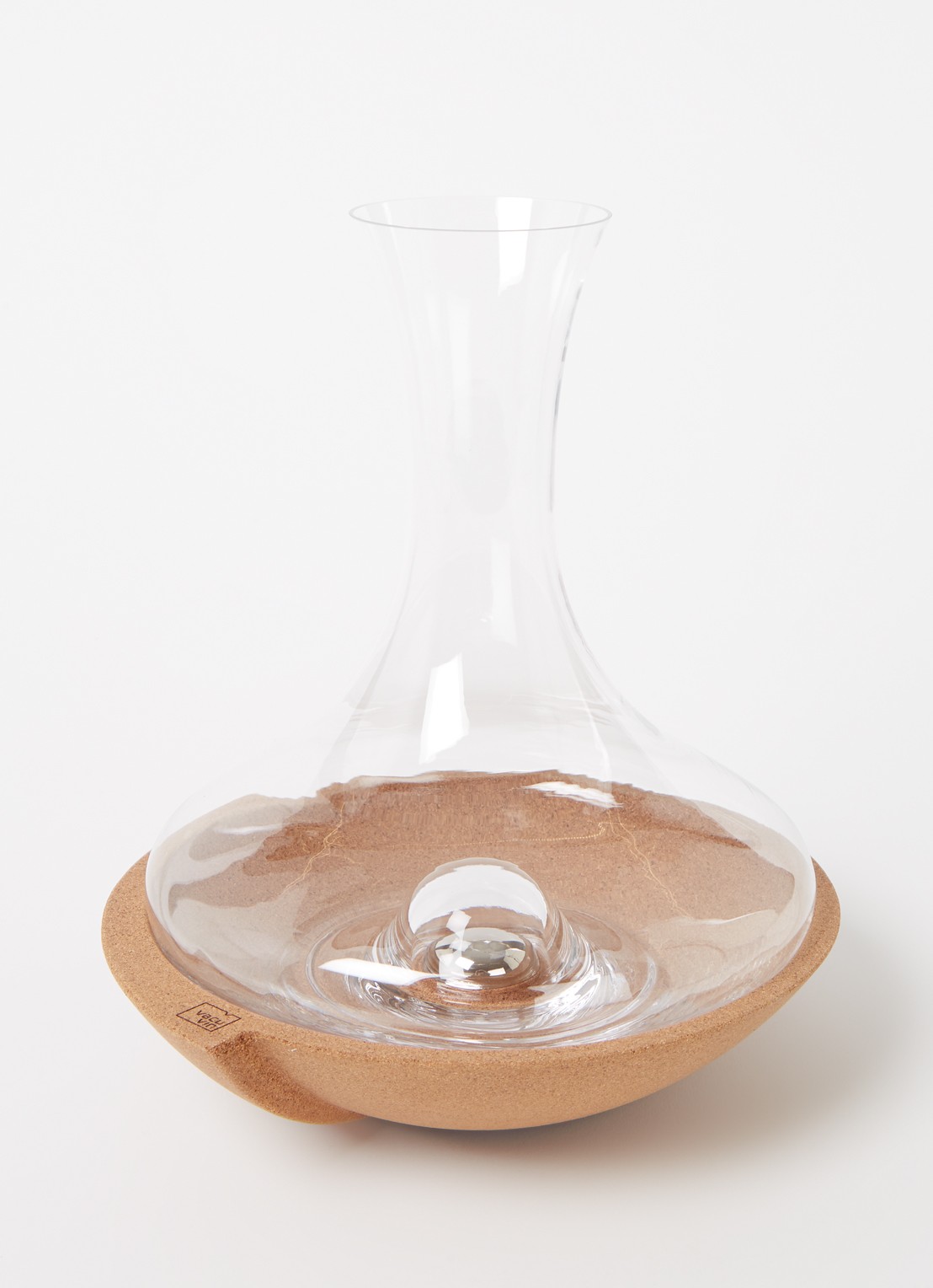 Vacu Vin Walsende decanteerkaraf 1 liter - voorkant 2 transparant