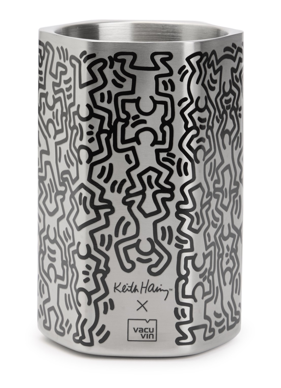 Vacu Vin Wijnkoeler 20 cm - voorkant zilver