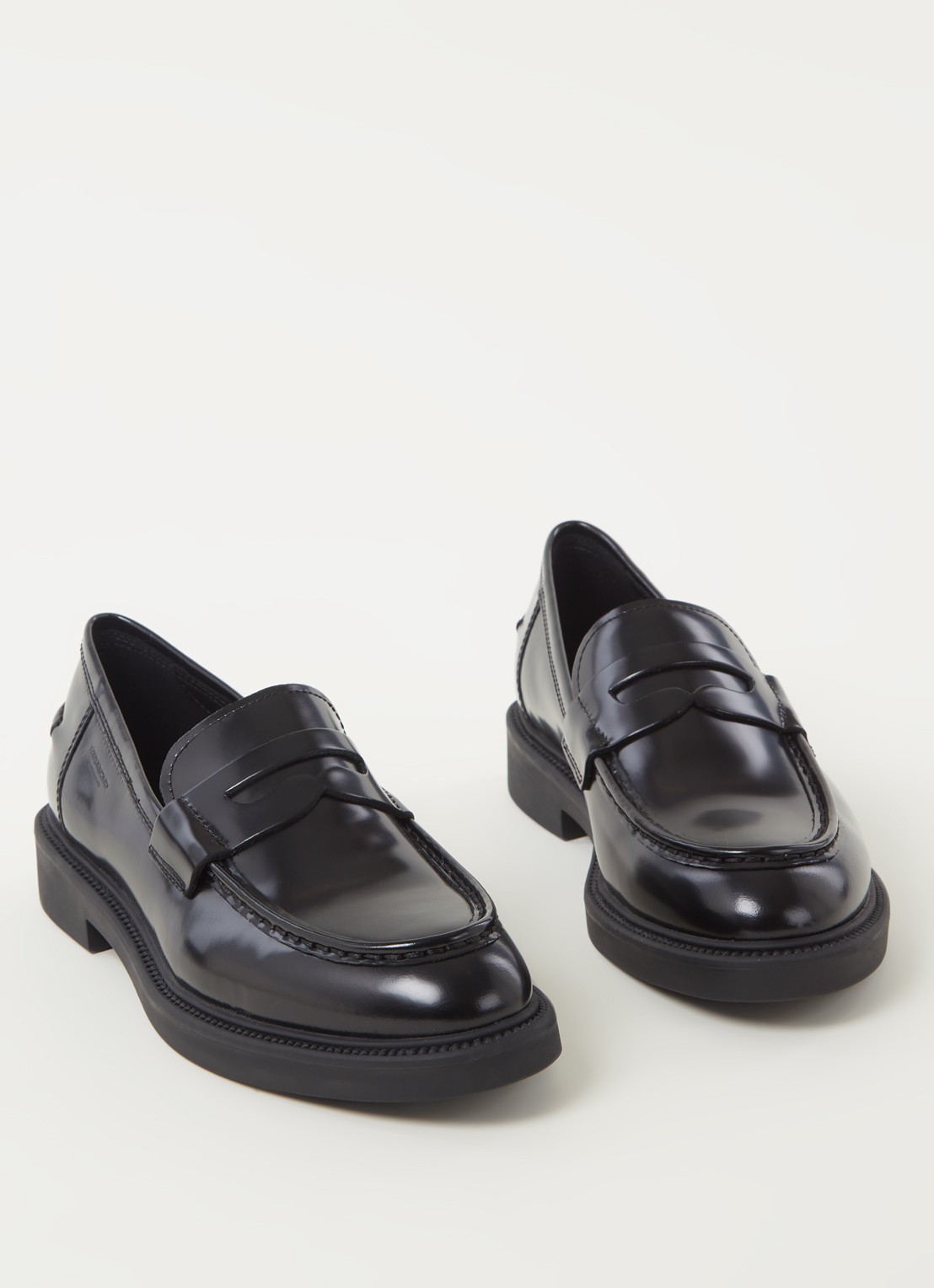 Vagabond Shoemakers Alex loafer van leer - detail zwart